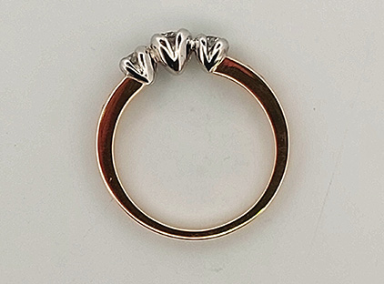 Tre guldsmeder ring