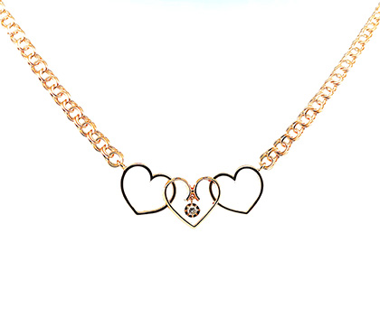 Tre guldsmeder halsband